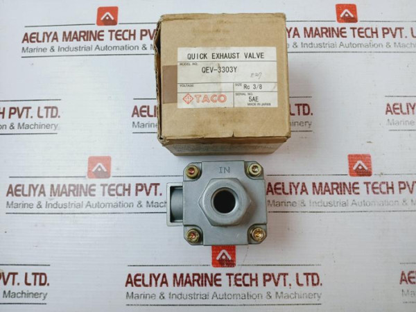 Taco Qev-3303Y Quick Exhaust Valve Qev-330-10, Rc 3/8 - New