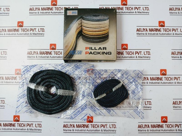 Pillar 6501L Carbonized Fiber Square Braid Packing 3.0Mm Set - New
