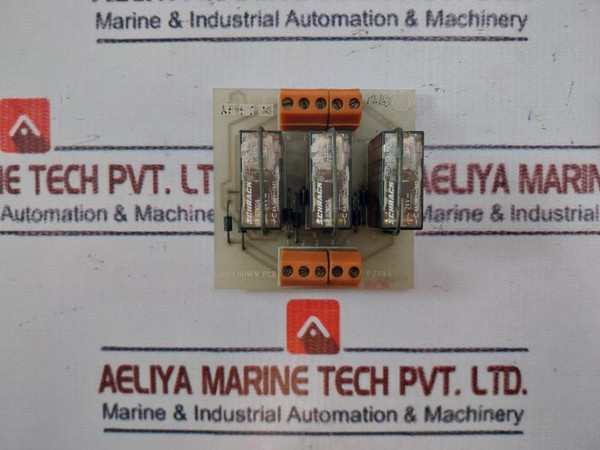 Weidmuller P7045 Shutdown Pc Board Schrack 10A/250Vac 3 Relay Module 5A