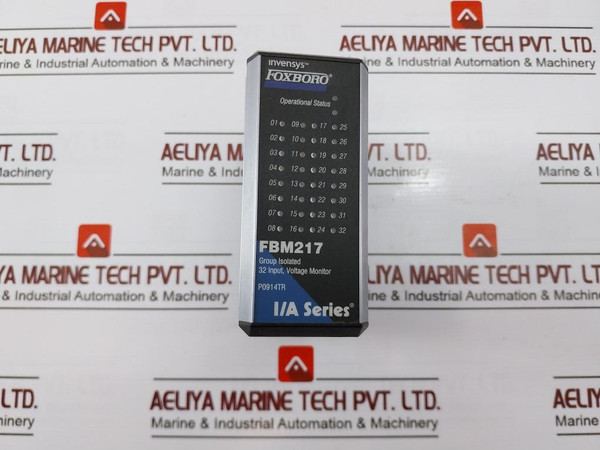 Foxboro Invensys Fbm217 Group Isolated Voltage Monitor 32 Input P0914Tr 24Vdc