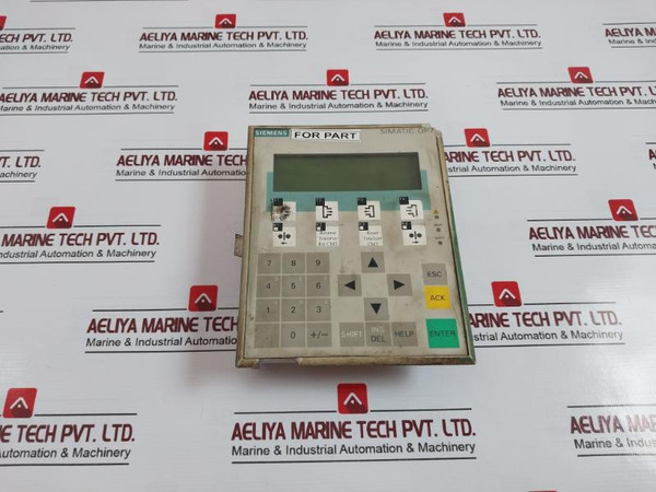 Siemens 1P 6Av3 607-1Jc20-0Ax1 Control Panel Dc 24V/Max 0.24A (Not Working)