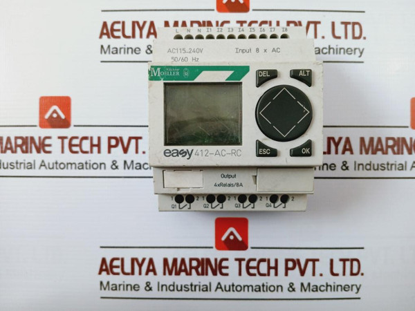 Klockner Moeller 412-ac-rc Programmable Mini Plc Ac 115–240V 50/60 Hz Awg 28-14 - Used