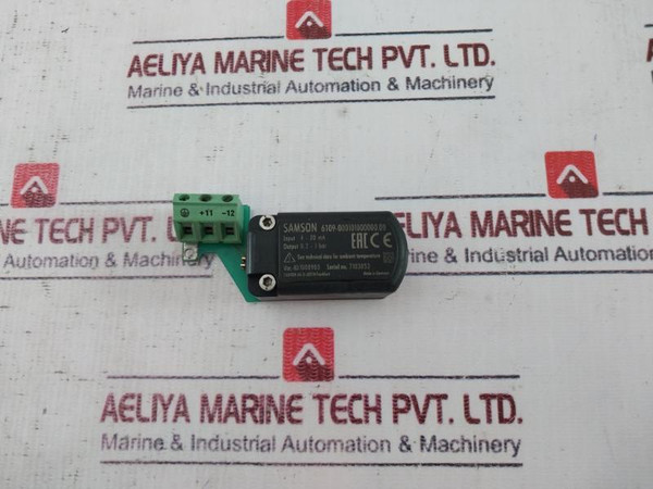 Samson 6109-00010100000.00 Ip Converter 4-20Ma Input 0.2-1 Bar Output