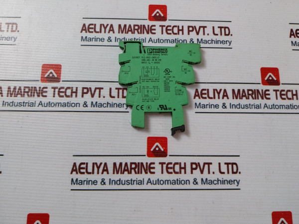 Lot Of 7X Phoenix Contact Plc-bsc-24Dc/21 Relay Base 250Vac/6A - Used