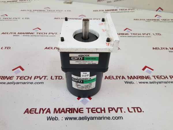 Oriental motor 4ik25gn-a induction motor with 4gn30k gear head - Used