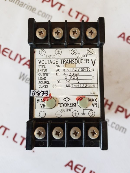 Toyo Keiki Vg-it Voltage Transducer - Used