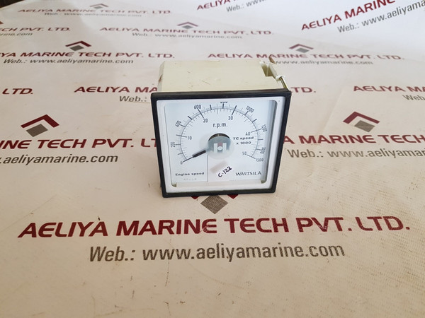 Hornel ea 96x96.2 s|w dw speed indicator 24v