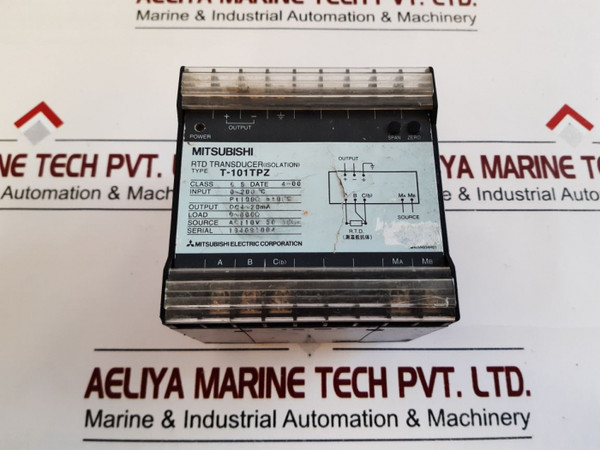 Mitsubishi T-101Tpz Rtd Transducer (Isolation) - Used