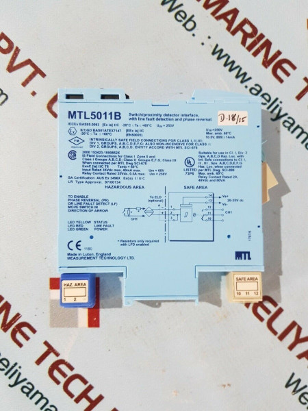 Measurement Mtl5011B Switch/Proximity Detector Interface
