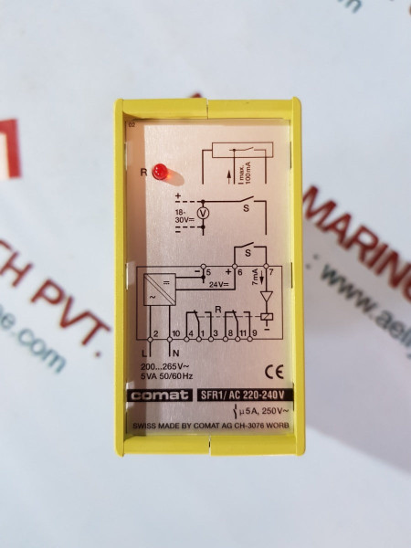 Comat Sfr1/Ac 220-240V Amplifier Relay 5Va 50/60Hz