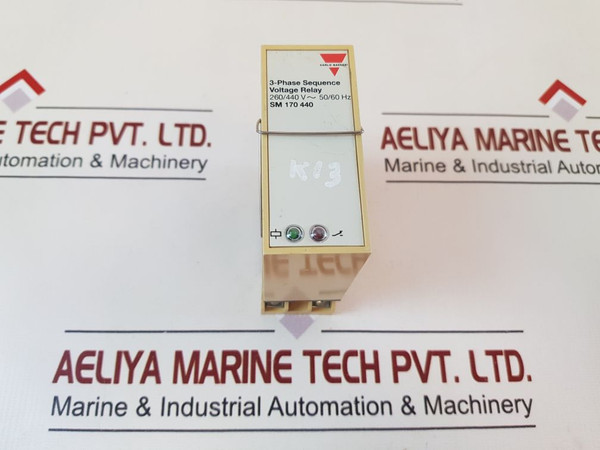 Carlo Gavazzi Sm 170 440 3-phase Sequence Voltage Relay With Base 250V