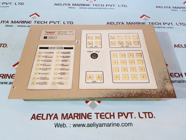 Jrcs sms-u35a operation panel