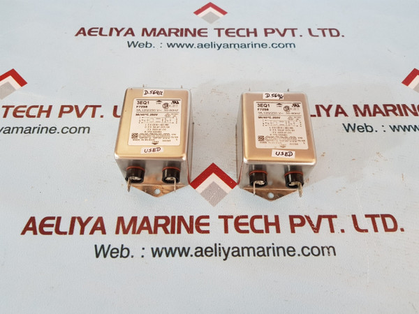 Lot of 2x Corcom 3eq1 f7258 emi filter - Used