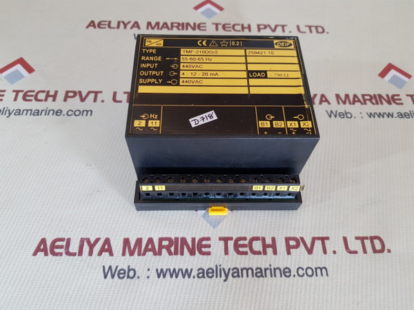 Deif tmf-210dg/2 transducer 55-60-65 hz 440vac 4-12-20ma - New