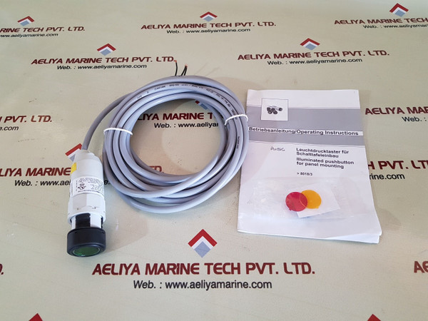 Stahl 8018/311 illuminated push button 1 no,01 nc