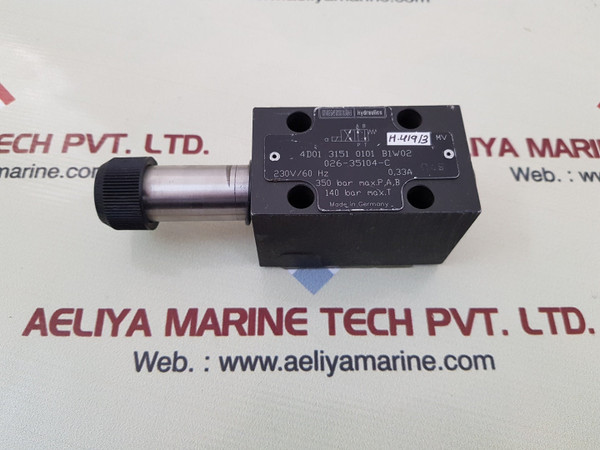 Denison hydraulics 4d01 3151 0101 b1w02 solenoid valve 026-35104-c