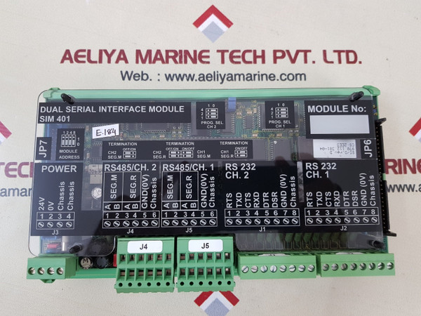 Lyngso Marine / Sam Electronics Dual Serial Interface Module Sim 401