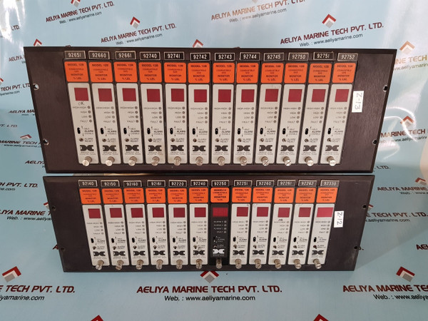 Detcon model 12/12b combustible gas monitor % lel rack