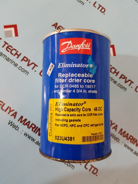 Danfoss eliminator replaceable filter drier core 023u4381