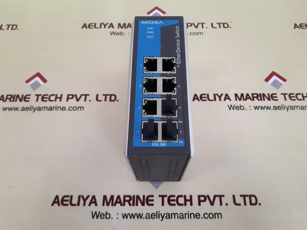 Moxa eds-308 ether switch 1201003084014, model type/mn: eds-308