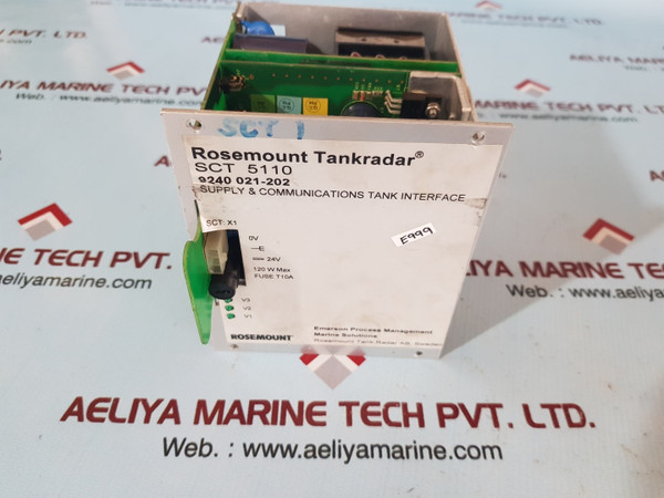 Rosemount tankradar sct 5110 supply & communication tank interface 9240 021-202