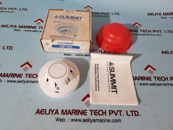 Summit sip-200 analog addressable photoelectric smoke detector - New