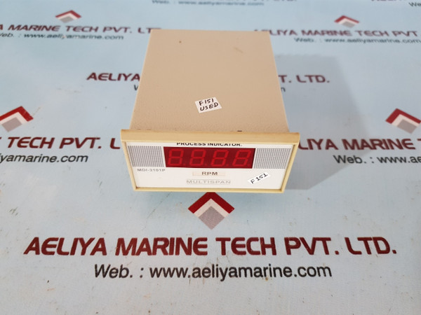 Multispan mdi-3101p process indicator - Used