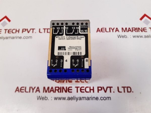 Measurement Technology Mtl 2211 2-channel Is-input Switch Operated Relay 250V Ac
