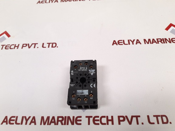 Carlo Gavazzi Zpd8 Relay Socket 10A 300Vac - Used
