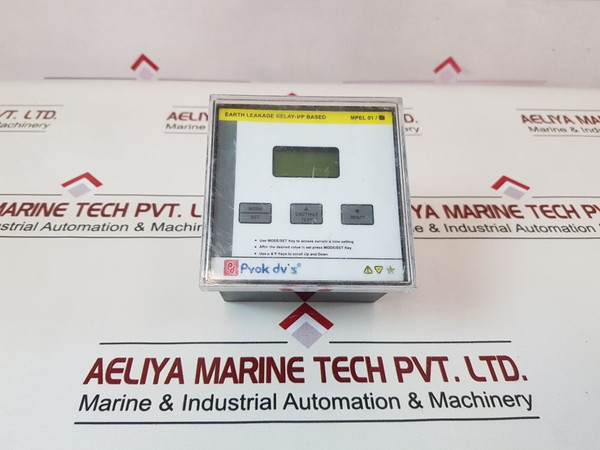 Prok Dv’s Mpel 01 Earth Leakage Relay 415Vac