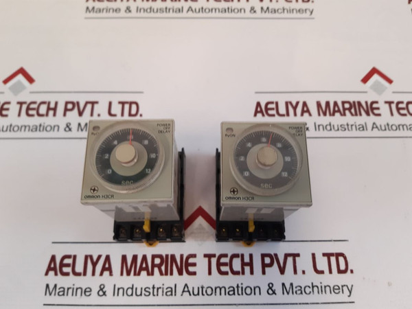 Omron H3Cr-h8L Power Off Delay Timer With Base - Used