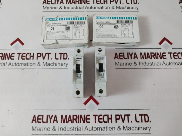Lot Of 2X Siemens 5Sx41 Miniature Circuit Breaker 240/415 Vac 5Sx41637Rc