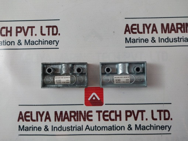 Rexroth 5340.170.000 Block Pneumatic Shuttle Valve 9180 005