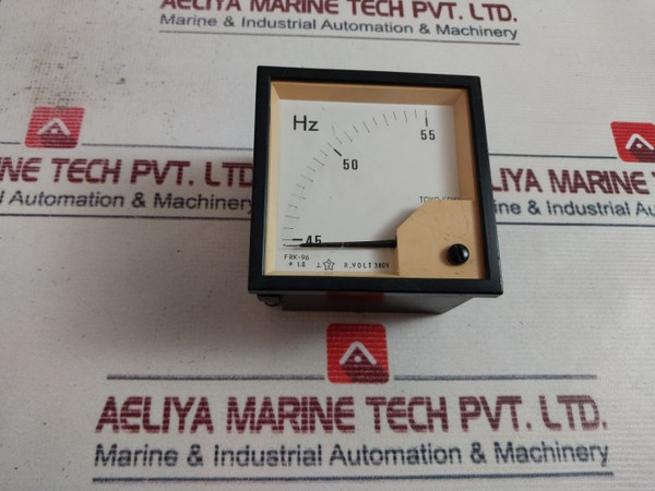 Toyo Keiki Frk-96 Hz Frequency Meter 45-55 Hz - Used
