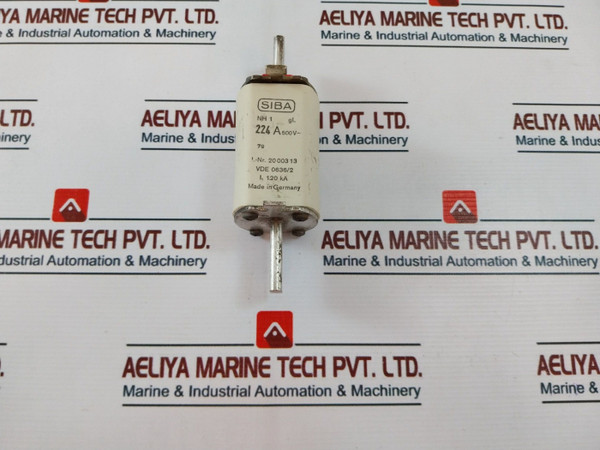 Siba Nh 1 Gl Fuse Link 224A 500V - Used