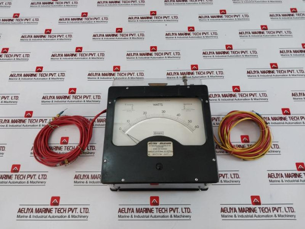 Crompton 0 To 60 Watts Single Element Meter, Dc-ac 25-400~ - Used