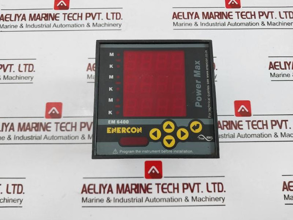 Enercon Em 6400 Power Max True Rms Digital Panel Meter 80 To 270V