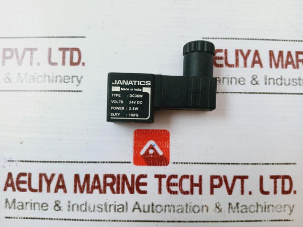 Janatics Dc36W Solenoid Valve Coil 24V Dc 2.5W Series 04/06A  - Used