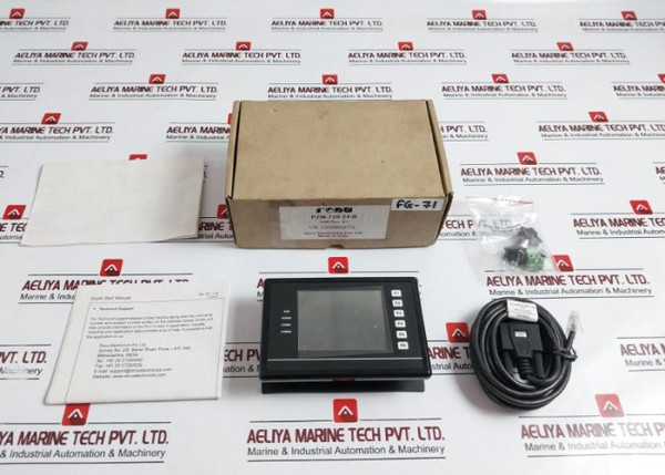 Renu Electronics Pzm-720-24-b Operator Interface Panel W/ Mounting Hardware Set