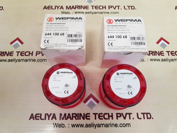 Werma 644 100 68 230Vac Red Led Perm