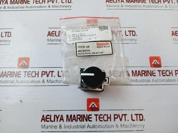 Telemecanique Xb4Bd25Ex Black Selector Switch 10A W/ Zbe-101 Contact Block