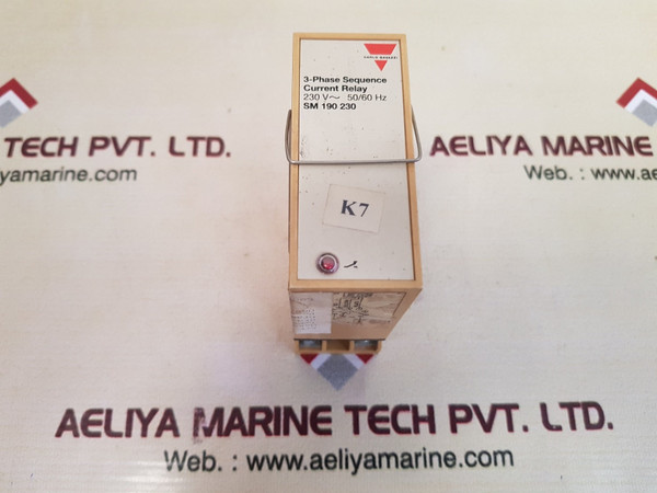 Carlo gavazzi sm 190 230 3-phase sequence current relay with base