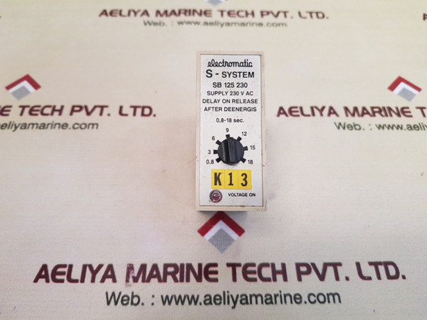 Electromatic S-system SB 125 230 Delay On Release 230V AC Weight 185g