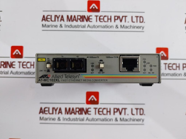 Allied Telesyn At-mc102Xl Fast Ethernet To Fiber Media Converter 12Vdc - Used