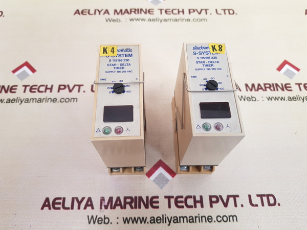 Electromatic s 115186 230 star-delta timer supply 195-265 vac made in Denmark