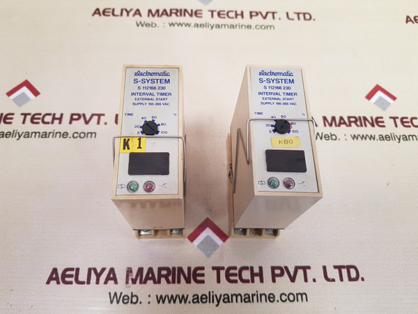 Electromatic s-system s 112166 230 interval timer