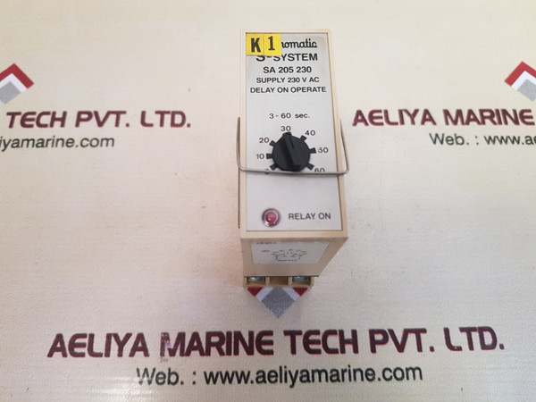 Electromatic S-system Sa 205 230 Delay On Operate With Base