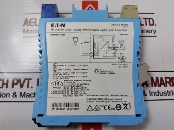 Eaton Mtl5541A Current Repeater 4/20Ma 20-35V Dc 1.3W Max