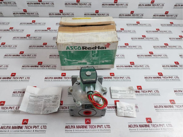 Asco 8214G236 Red-hat Ii 2-way Solenoid Valve 3/4" 5 Psi Shutoff Valve
