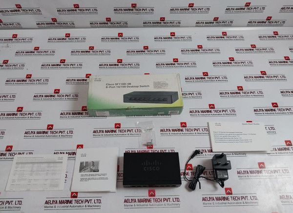 Cisco Sf110D-08 8-port Ethernet Desktop Switch W/ Power Supply Mu08-6120050-b2